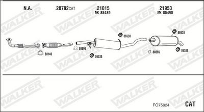 Изпускателна система WALKER FO75024