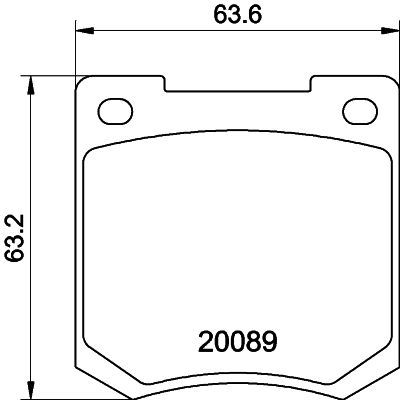 Комплект тормозных колодок, дисковый тормоз TEXTAR 2008901 для TRIUMPH 1500