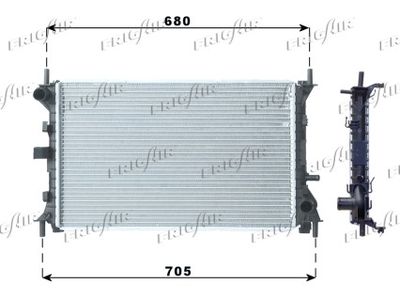 Радиатор, охлаждение двигателя FRIGAIR 0105.3067 для FORD FOCUS