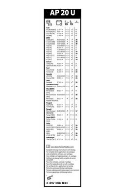 WISCHBLATT BOSCH 3397006833 6