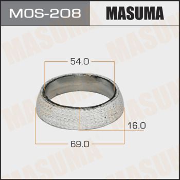 Уплотнительное кольцо, труба выхлопного газа MASUMA MOS-208 для TOYOTA ALLION