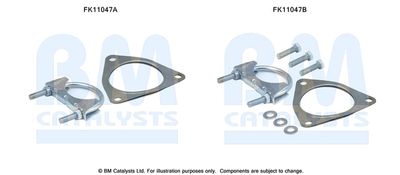 zestaw montażowy, filtr sadzy / filtr cząstek stałych BM CATALYSTS FK11047