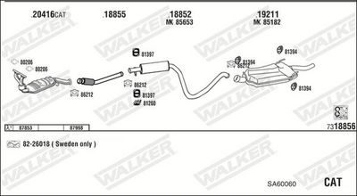 Изпускателна система WALKER SA60060