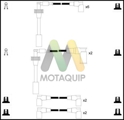 Комплект проводов зажигания MOTAQUIP LDRL1315 для PORSCHE 928