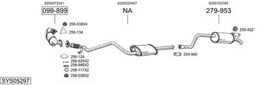 Układ wydechowy BOSAL SYS05297