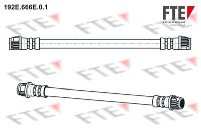 FTE 9240897 Тормозной шланг  для PEUGEOT 2008 (Пежо 2008)