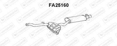 Глушитель выхлопных газов конечный VENEPORTE FA25160 для FIAT TIPO