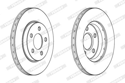 BREMSSCHEIBE FERODO DDF1376 1