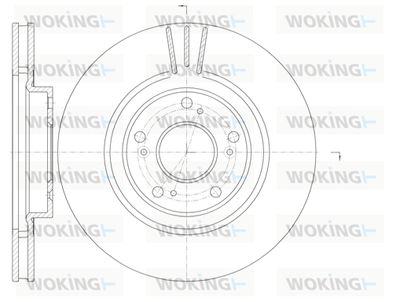 WOKING D6763.10 Тормозные диски  для HONDA CIVIC (Хонда Цивик)