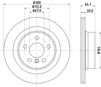 спирачен диск MINTEX MDC3009C