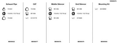 SISTEM DE ESAPAMENT FA1 WN000276