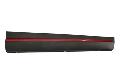 Garneerstroken for door Aan de voorkant Rechts (black-matt, met rode streep) past: OMODA 5 07.22-