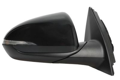 Zijspiegel Rechts (elektrisch, in reliëf, met verwarming, assistent rijstrookverandering, under-coated, elektrisch opklapbaar, met indicator) past: HYUNDAI i30 PD 02.17-02.20