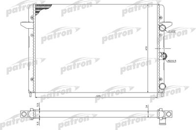 Радиатор, охлаждение двигателя PATRON PRS3211 для VW SHARAN