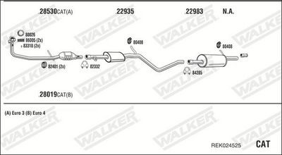 Изпускателна система WALKER REK024525