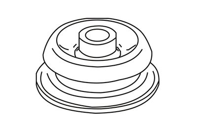 WXQP 180329 Опора амортизатора для VW LT 28-35 II Автобус (2DB, 2DE, 2DK)