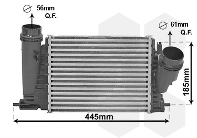 Интеркулер VAN WEZEL 43014701 для RENAULT ESPACE