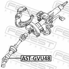 Steering Shaft AST-GVU48