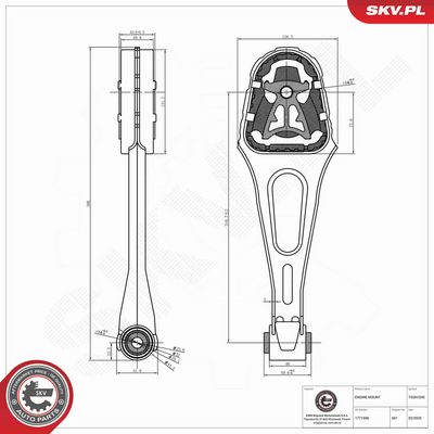 SUPORT MOTOR ESEN SKV 75SKV245 3