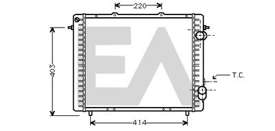 Радиатор, охлаждение двигателя EACLIMA 31R60100 для RENAULT EXPRESS