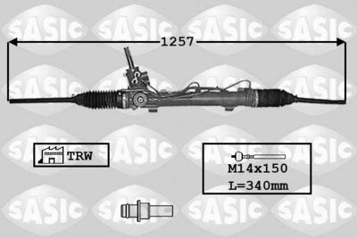 SASIC 7170038 Насос гидроусилителя руля  для PEUGEOT 307 (Пежо 307)