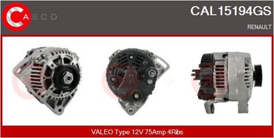 GENERATOR / ALTERNATOR CASCO CAL15194GS