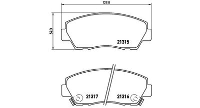 BREMSBELAGSATZ SCHEIBENBREMSE