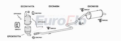 Układ wydechowy EUROFLO CNC4CA16D1001B