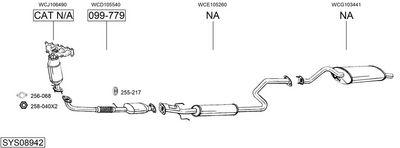 Изпускателна система BOSAL SYS08942