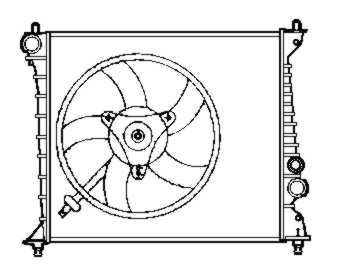 NRF 58257 Радиатор охлаждения двигателя  для AUDI A2 (Ауди А2)
