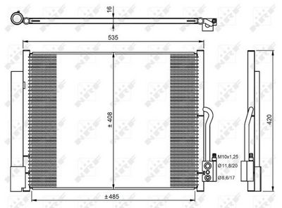 CONDENSATOR CLIMATIZARE NRF 350053 5