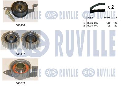 Комплект ремня ГРМ RUVILLE 550012 для FORD P