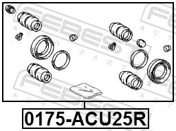 Repair Kit, brake caliper 0175-ACU25R