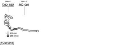 SISTEM DE ESAPAMENT BOSAL SYS13276