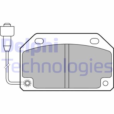 Комплект тормозных колодок, дисковый тормоз DELPHI LP172 для TALBOT HORIZON