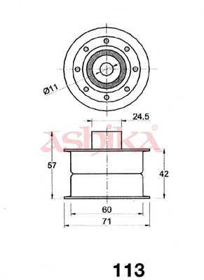 MECANISM TENSIONARE CUREA DISTRIBUTIE ASHIKA 4501113 1