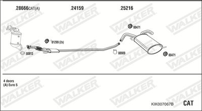ABGASANLAGE WALKER KIK007067B