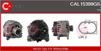 Генератор CASCO CAL15399GS для VW TOUAREG