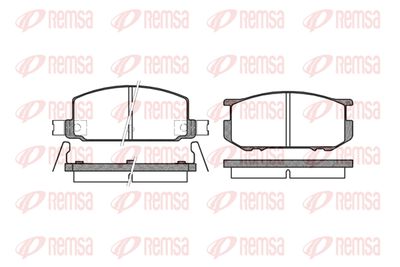 Комплект тормозных колодок, дисковый тормоз KAWE 0109 22 для DAIHATSU CHARMANT