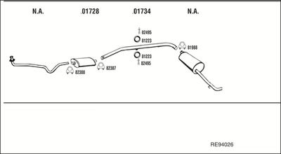 SISTEM DE ESAPAMENT WALKER RE94026