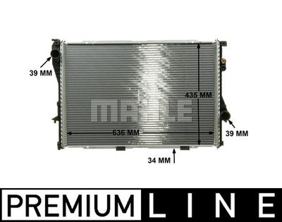 MAHLE CR 242 000P Радиатор охлаждения двигателя  для BMW 5 (E39) 525 tds