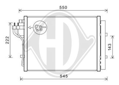 Конденсатор, кондиционер DIEDERICHS DCC1993 для HYUNDAI i10