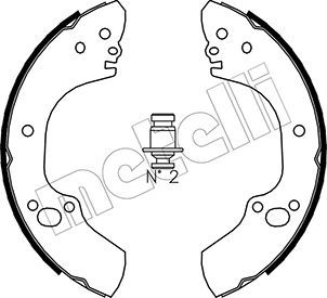 Комплект тормозных колодок METELLI 53-0312 для OPEL CAMPO