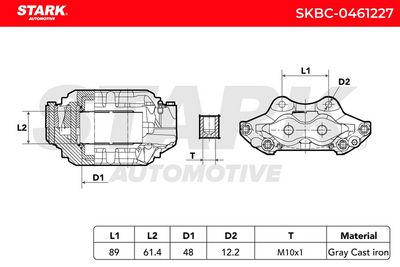 спирачен апарат STARK SKBC-0461227