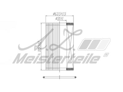 маслен филтър A.Z. Meisterteile AZMT-41-040-1339