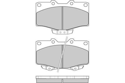 Комплект тормозных колодок, дисковый тормоз E.T.F. 12-0748 для VW TARO