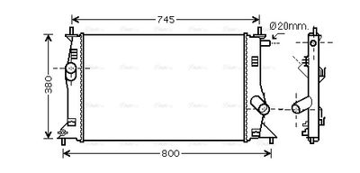 AVA QUALITY COOLING Radiateur (MZ2183)