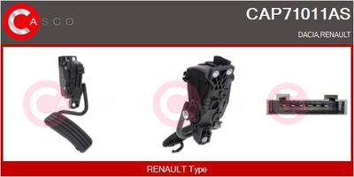 SET PEDALE CONDUCERE CASCO CAP71011AS