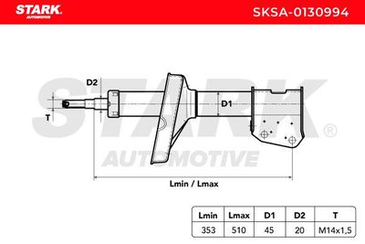 амортисьор STARK SKSA-0130994