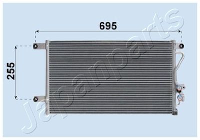 Конденсатор, кондиционер JAPANPARTS CND163018 для MITSUBISHI PAJERO